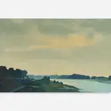 Jane Pronko, Loire Valley, 1977, Acrylic on canvas