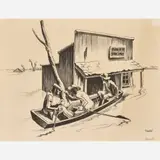 Investigation by Thomas Hart Benton, 1937, Lithograph on paper, sold Jun 2025