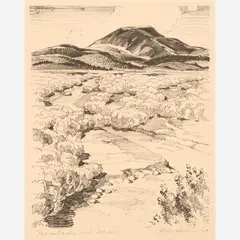 Coy Avon Seward, Mountains and Desert, 1929, Lithograph