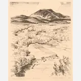 Coy Avon Seward, Mountains and Desert, 1929, Lithograph