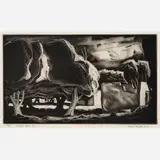 Doel Reed, Ancient Apple Trees, 1948, Aquatint on paper