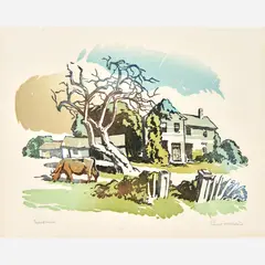 Ernest W. Watson, Woodbine, 1934, Color linocut on paper