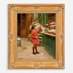 Victor Gilbert, Mon Chat, 1920, Oil on canvas