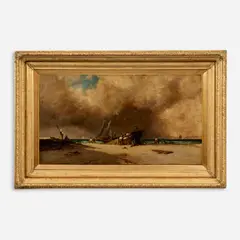 James Webb, Stranded, 1886, Oil on canvas