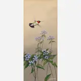 Edward Von Siebold Dingle, Ruby-Throated Hummingbird, Watercolor on illustration board