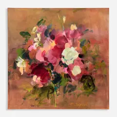 Bev Gegen, Untitled (Floral), Acrylic on canvas
