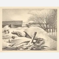 Aaron Gunn Pyle, Blizzard of '49, 1949-50, Lithograph