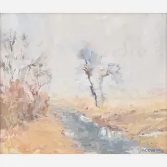 Eric Jacobsen, Untitled landscape, circa mid-1990s, Oil on board