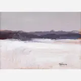 Eric Jacobsen, Winter Fields, circa mid-1990s, Oil on board