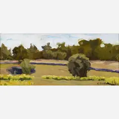 Eric Jacobsen, Landscape, Old Lyme, circa mid-1990s, Oil on board