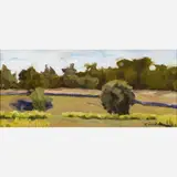 Eric Jacobsen, Landscape, Old Lyme, circa mid-1990s, Oil on board