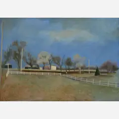 Ion Paleologue, Tornado Alert, circa 1960s, Oil on canvas