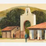Jack O'Hara, Pala Mission, Watercolor on paper