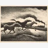 Thomas Hart Benton, Running Horses