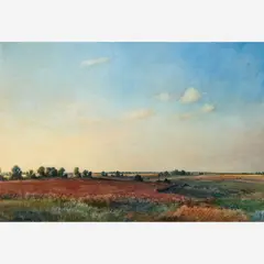 Doug Osa, Untitled landscape, 1988, Watercolor on paper