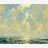 Franz Josef Bolinger, Untitled (Florida Skies), Oil on canvas