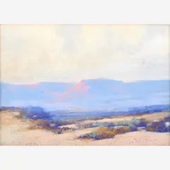 Ernest Henry Pohl, At Salton Sea, Pastel on paper