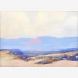 Ernest Henry Pohl, At Salton Sea, Pastel on paper