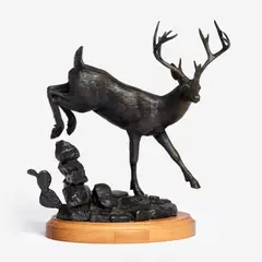 Cindy Burleson, High Steppin', Patinated bronze
