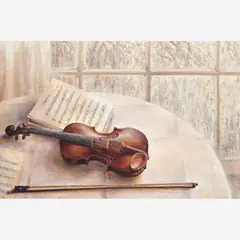 Milford Greer, The Violin, Oil on Masonite