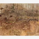 Robert Sudlow, November Woods, 1973, Oil on canvas