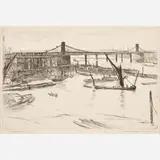 James Abbott McNeill Whistler, Old Hungerford Bridge, 1861/