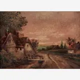 Hugh Church, Hurst, Oil on board