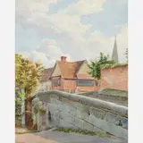 William Maw Egley, Stone Bridge, 1892, Watercolor on paper