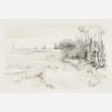Robert Sudlow, Laura's Woods, 1981, Lithograph on paper