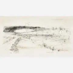 McCall's Cabin by Robert Sudlow, 1981, Lithograph on paper, offered Nov 2022