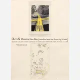 Wrapped Walk Ways by Christo & Jeanne-Claude, 1978, Color lithograph on paper, offered Jan 2022