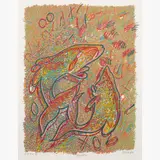 Michael Stack, Dancing, 1983, Serigraph on paper