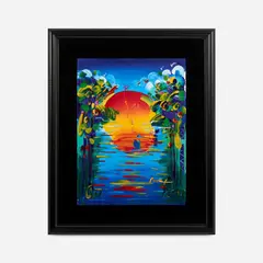 Peter Max, Better World, 2000, Acrylic on paper