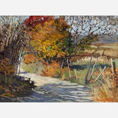 Robert Daughters, Country Road, 1976, Oil on canvas