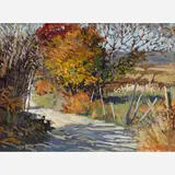 Robert Daughters, Country Road, 1976, Oil on canvas
