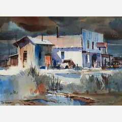 Don Brackett, Coldwater, 1974, Watercolor on paper
