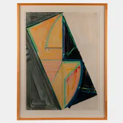 Warren Rosser, Avebury Swing, 1982 Monoprint on paper 30" x 22, Pencil