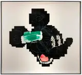 Vernon Fisher, Scenes from the American West (Mickey Mouse), 1990, Color lithograph on paper
