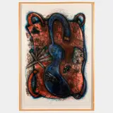 Elizabeth Murray, Blue Body, 1986-87, Lithograph