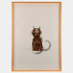 Ray Cat by William Wegman, 1987, Color lithograph on paper, offered Jun 2021