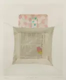 K.B. Hwang, A Small Tent, 1976, Color mezzotint