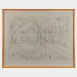 Cheryl Goldsleger, Inverse: Open Section, 1987, Lithograph on paper