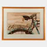 Edwin L. Johnson, Old Blue, 1988, Watercolor on paper