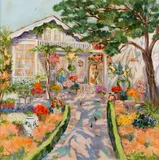 Dorothy Spangler, Discoveries of Carmel Gardens, Oil on canvas