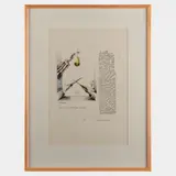 Ellen Lanyon, One Way to Quarter a Pear, 1969, Hand-colored lithograph on paper