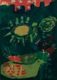 Song of Songs 2:12 by Sister Mary Corita Kent, 1957, Serigraph on paper, offered Jun 2021