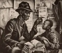 Instruction by Thomas Hart Benton, 1940, Lithograph on paper, offered Mar 2021