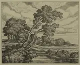 Birger Sandzén, Pastures, 1939, Lithograph on paper