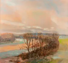 River in Spring by Robert Sudlow, 1976, Oil on canvas, offered Mar 2021