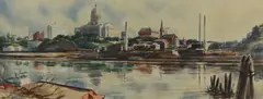 Jefferson City by Frederic James, 1960, Watercolor on paper, offered Mar 2021